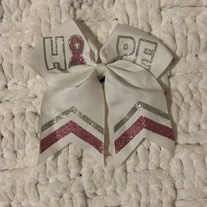Breast cancer hair bow tie